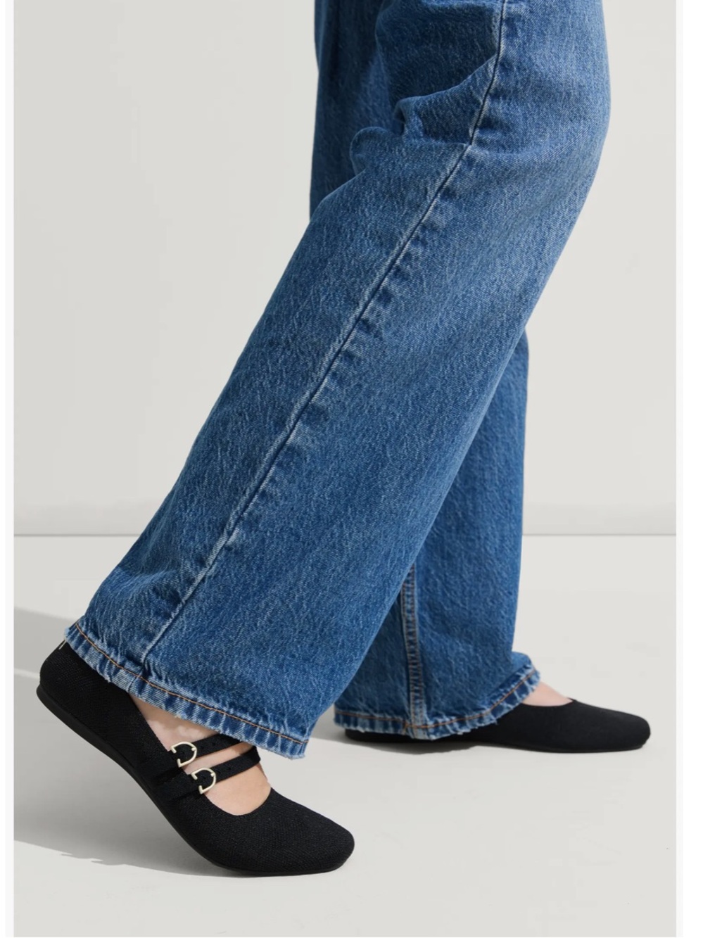 Rothy’s Double Buckle Mary Jane Black Size 8 1/2 New - Picture 2 of 10